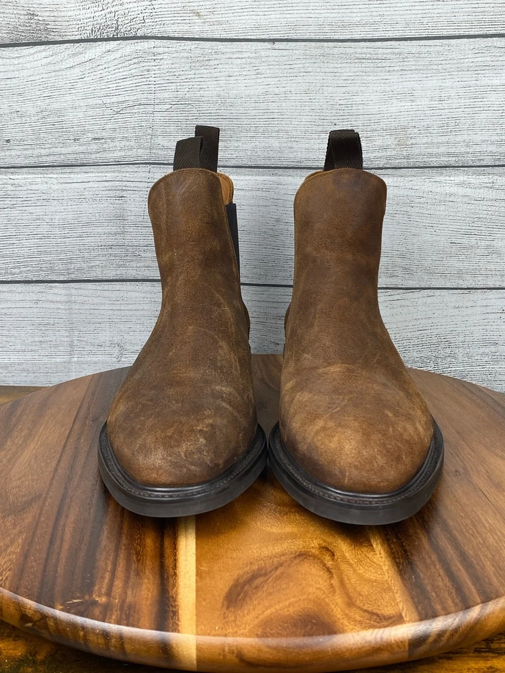 Sid Mashburn Brown Suede Chelsea Boot Dainite Soles Men’s Shoe Size 10